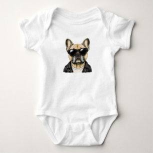 Franse Bulldog Coolle Hondengrafiek Romper