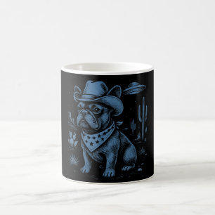 Franse Bulldog Cowboy UFO Cowboy Dog Magische Mok