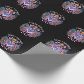 Franse Bulldog Cowboy UFO Grappig  Western Cadeaupapier (Hoek)