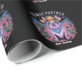 Franse Bulldog Cowboy UFO Grappig  Western Cadeaupapier (Rol Hoek)