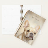Franse Bulldog Cream Frenchie Portret Persoonlijk Planner (Display)
