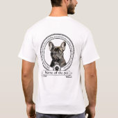 Franse Bulldog Credo T-shirt (Achterkant)
