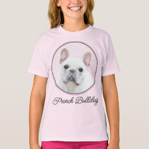 Franse Bulldog (crème/wit) schilderen - hond art T T-shirt