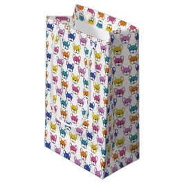 Franse Bulldog Custom Gift Bag - klein, glanzend Klein Cadeauzakje