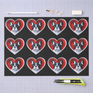 Franse Bulldog Cute Frenchie Cadeaupapier Tissuepapier