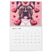 Franse Bulldog Cute Frenchie Photo Calendar Kalender (Feb 2026)