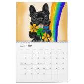 Franse Bulldog Cute Frenchie Photo Calendar Kalender (Mar 2027)