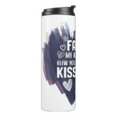 Franse Bulldog Cute Gift voor hond van papa Dog ma Thermosbeker (Gedraaid links)