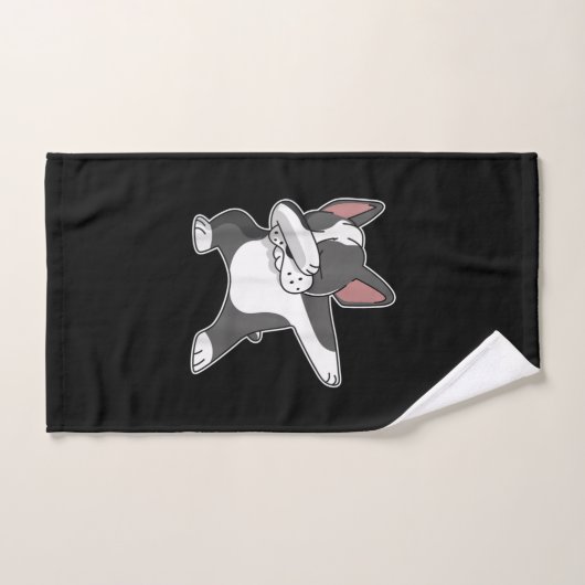 franse bulldog dabt frenchie hond dab dans gift handdoek (Handdoek)