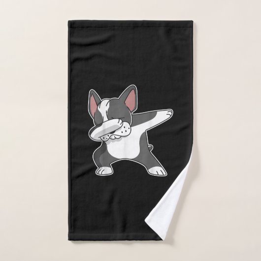 franse bulldog dabt frenchie hond dab dans gift handdoek (Handdoek)