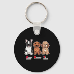 Franse Bulldog Dachshund Toy Poodle Grappig Subtie Sleutelhanger