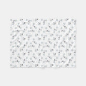 Franse Bulldog Daisies Art Desk Mat Fleece Deken (Voorkant (Horizontaal))