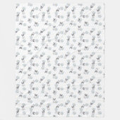 Franse Bulldog Daisy Fleece Blanket (Voorkant)