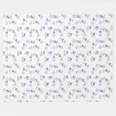 Franse Bulldog Daisy Fleece Blanket (Voorkant (Horizontaal))
