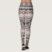 Franse Bulldog - Decoratief Patroon in pastels Leggings (Achterkant)