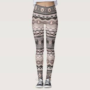 Franse Bulldog - Decoratief Patroon in pastels Leggings