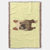 Franse Bulldog Deken (Voorkant Verticaal)