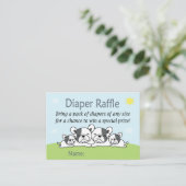 Franse Bulldog Diaper Raffle Tickets (Staand voorkant)