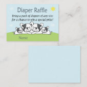 Franse Bulldog Diaper Raffle Tickets (Voorkant / Achterkant)