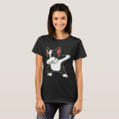 Franse Bulldog Dog Dab Dance T-shirt (Voorkant volledig)