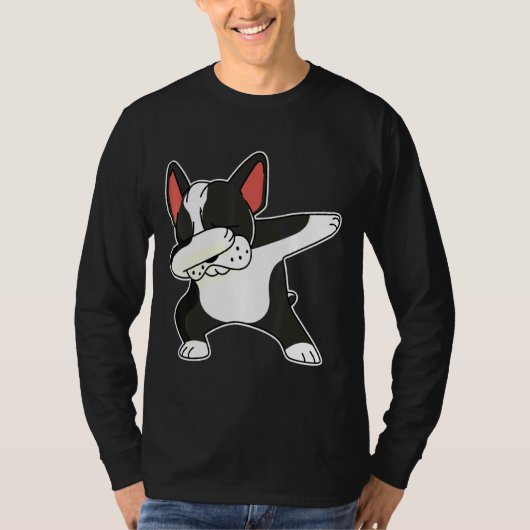 Franse Bulldog Dog Dab Dance T-shirt (Voorkant)