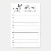 Franse Bulldog Dog, gepersonaliseerd om lijst te d Post-it® Notes (Voorkant)