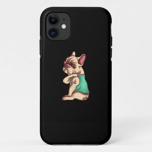 Franse Bulldog Dog I Love mama Tattoo Lover Gift Case-Mate iPhone Case