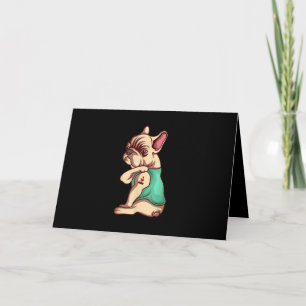 Franse Bulldog Dog I Love mama Tattoo Lover Gift Kaart