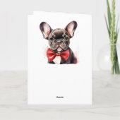Franse Bulldog Dog I Woof You Valentijn Kaart (Achterkant)
