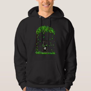 Franse Bulldog Dog Irish Green Shamrock C St Patri Hoodie
