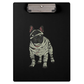 Franse Bulldog Dog Mummy Halloween Gift Klembord