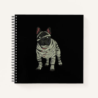 Franse Bulldog Dog Mummy Halloween Gift Notitieboek