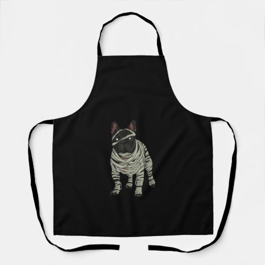 Franse Bulldog Dog Mummy Halloween Gift Schort (Voorkant)
