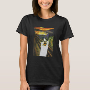 Franse Bulldog Dog Munk Screaming Cute Mannen Kind T-shirt