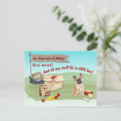 Franse Bulldog Dog ons nieuwe Briefkaart (Staand voorkant)