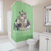 Franse Bulldog Dog Owner Women Mannen Douchegordijn (In situ)