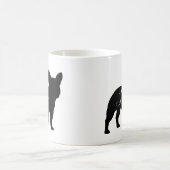 Franse Bulldog Dog Silhouettes Love Custom Koffiemok (Center)
