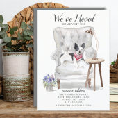 Franse Bulldog Dog We hebben een bewegende aankond Aankondiging