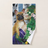 Franse Bulldog Dryad Fantasie Bad Handdoek (Handdoek)