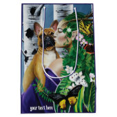 Franse Bulldog Dryad Fantasie Medium Cadeauzakje (Achterkant)