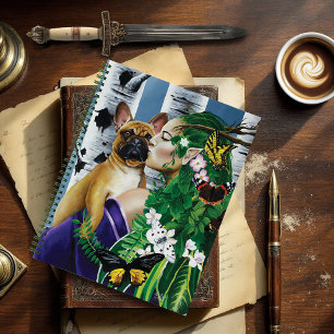 Franse Bulldog Dryad Fantasie Notitieboek