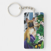 Franse Bulldog Dryad Fantasie Sleutelhanger (Voorkant)