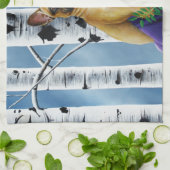 Franse Bulldog Dryad Fantasie Theedoek (Gevouwen)