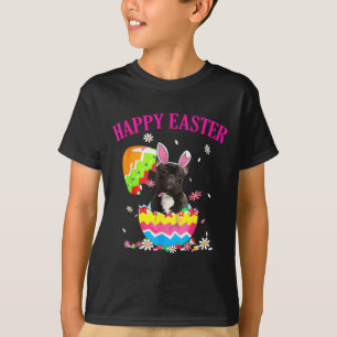 Franse bulldog ei paasdag hond papa hond moeder t-shirt