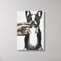 Franse Bulldog en Finger Mustache