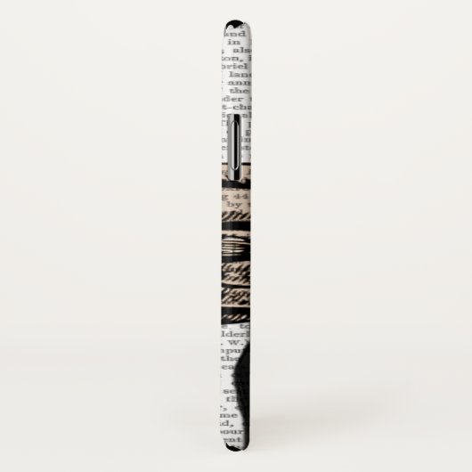 Franse Bulldog en Finger Mustache Case-Mate iPhone Case (Achterkant / rechts)