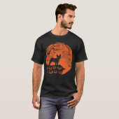Franse Bulldog en Moon Halloween Hondenliefhebber  T-shirt (Voorkant volledig)