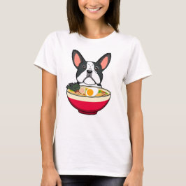 Franse Bulldog en Ramen T-shirt