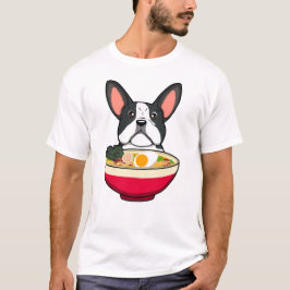 Franse Bulldog en Ramen T-shirt