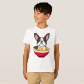 Franse Bulldog en Ramen T-shirt (Voorkant volledig)